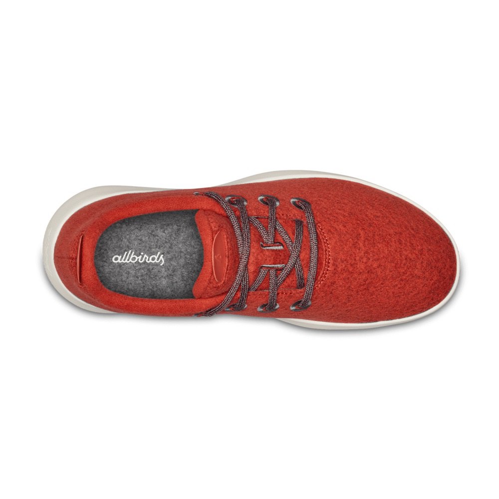 Allbirds Men\'s Wool Runner Mizzles - Sneakers Red - BDU237059